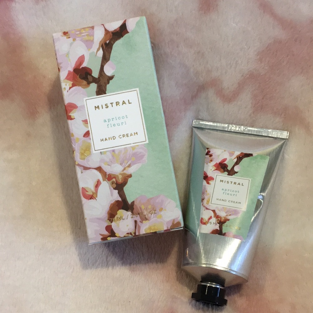 Mistral Scented Apricot Fleuri Luxury Hand Cream 2.5oz metal tube NWT France